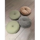 Four circular cushions