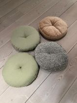Four circular cushions