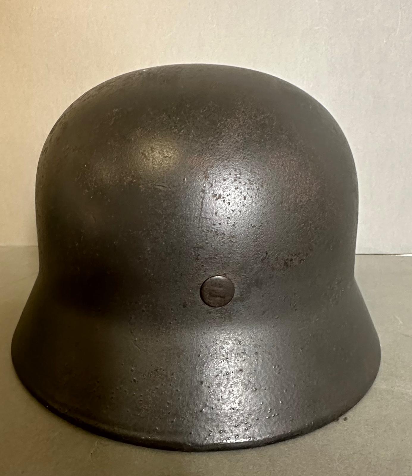 A WWII Waffen SS Field Helmet, with liner - Image 6 of 9