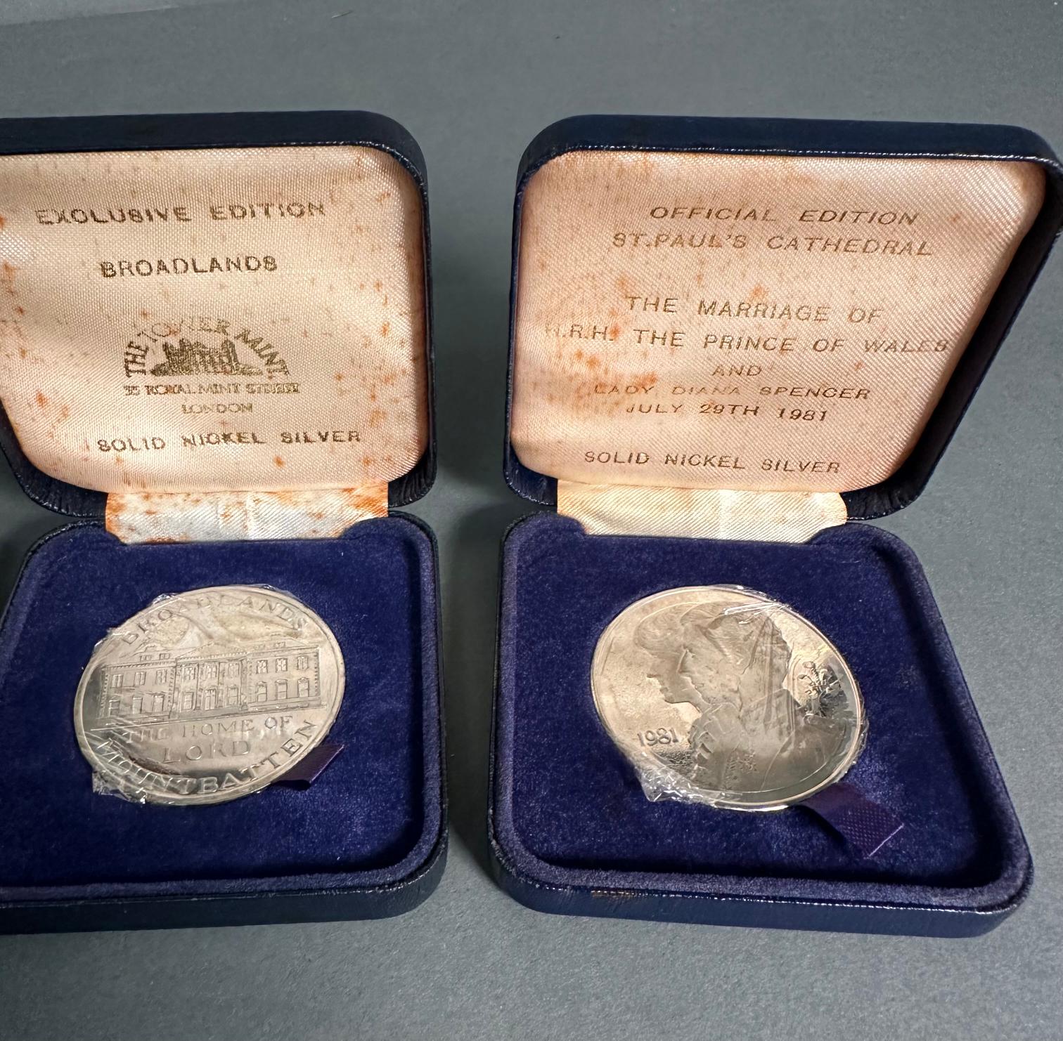 Four commemorative medals to include Broadlands, Windsor Castle and The Marriage of The Prince of - Image 2 of 4