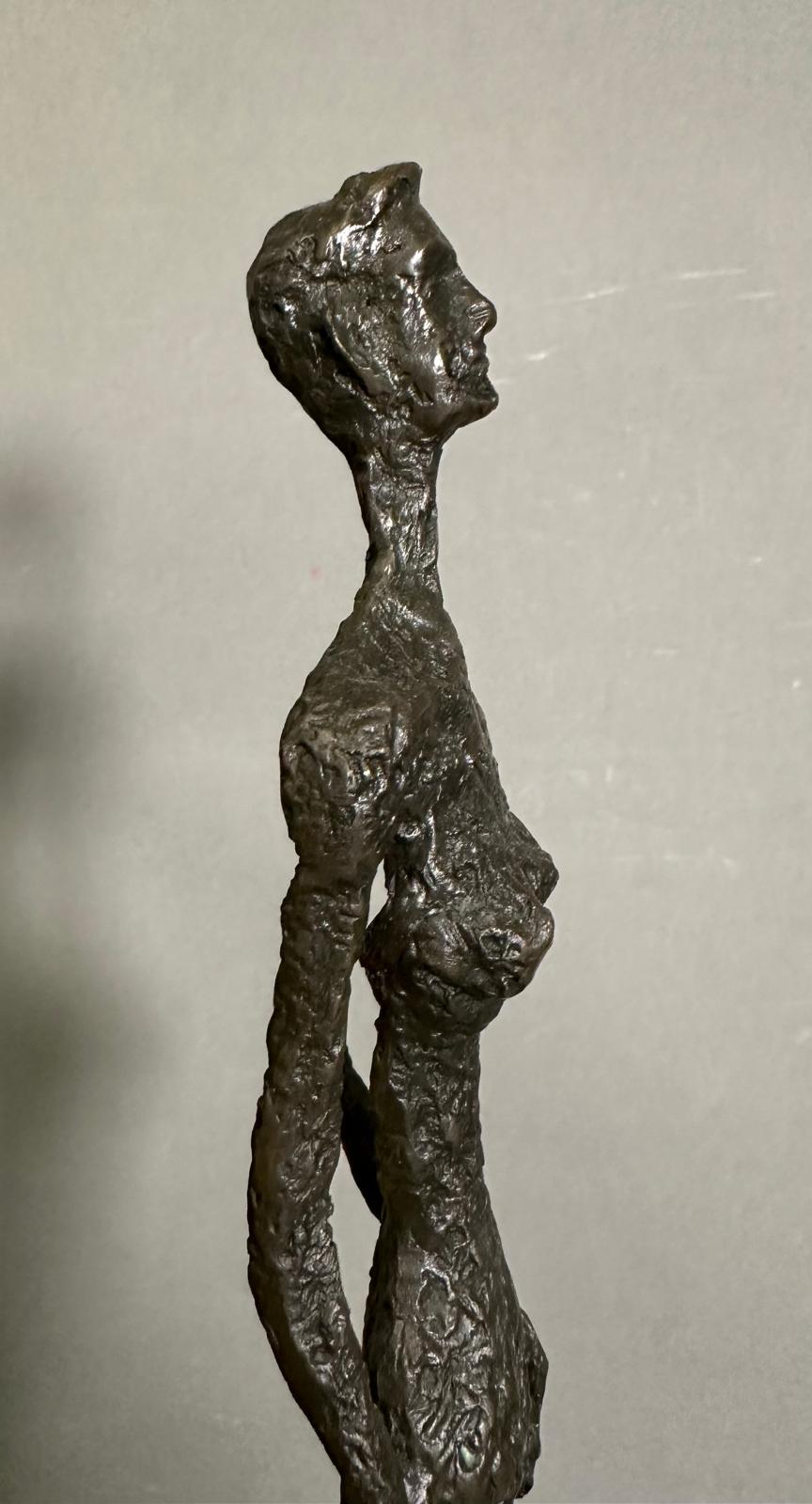 A bronze sculpture of The Grande Donna on a marble plinth and signed Giacometti to base H44cm - Image 5 of 5