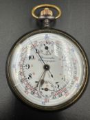 A French gunmetal WWI chronograph, in need of repair, range finder.
