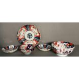 A selection of bowls and dishes in the Imari palette, various ages and styles