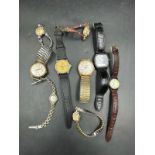 A selection of ladies and gentleman's wrist watches to include Tissot, Sekonda and Casio
