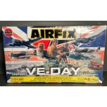 A boxed and sealed Airfix VE-Day 60th anniversary model kit