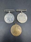 Militaria: WWII Defence Medal, WWI Great War Medal 102418 DVR T G Wilson, RA and a 1914-1918 medal 2
