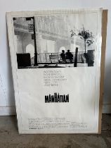 A vintage poster from the Woody Allen film Manhattan