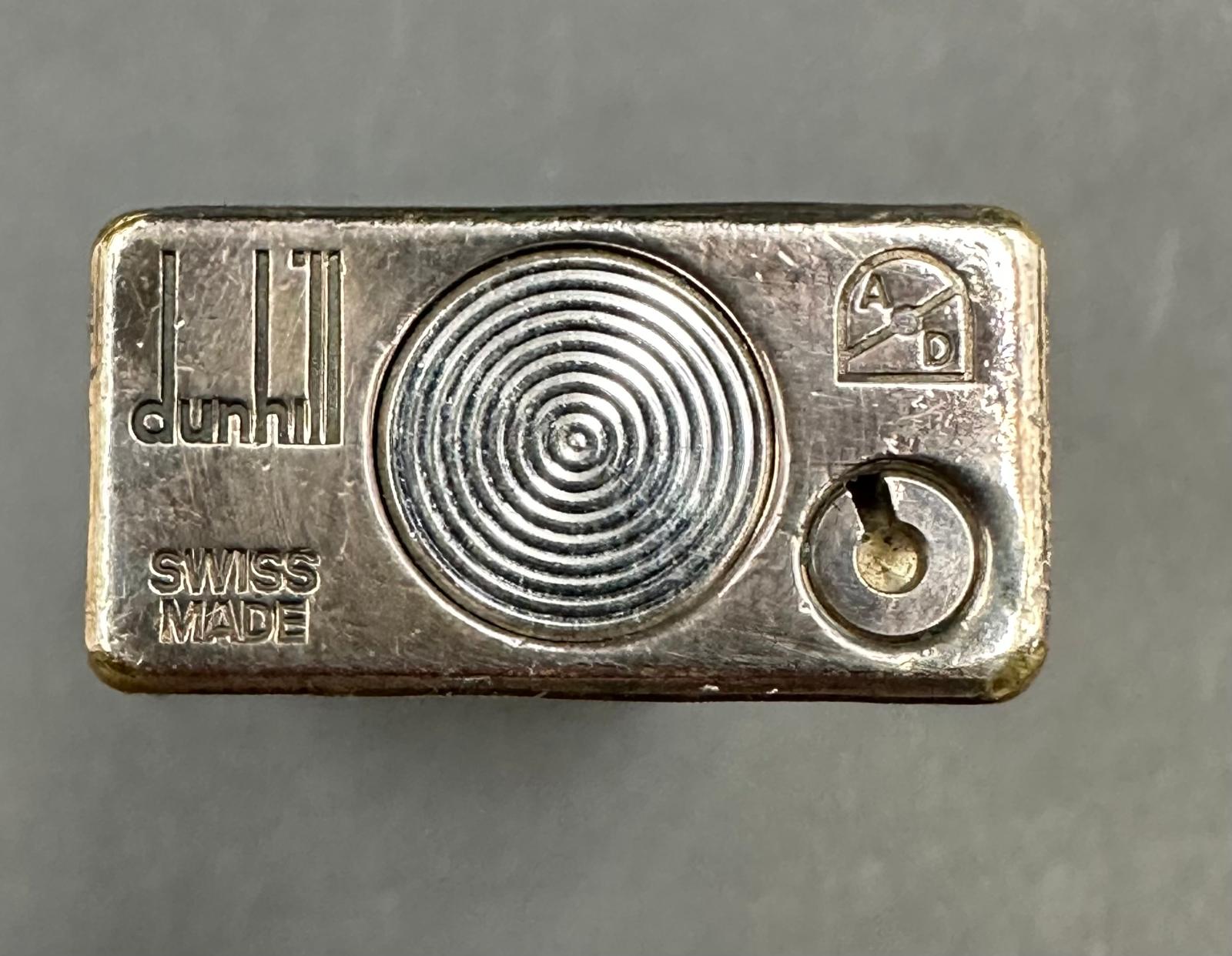 A Dunhill white metal lighter in original box with original paperwork, cards etc. - Image 5 of 5