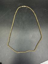 A 9ct gold Figaro style chain (Total weight 18.2g)
