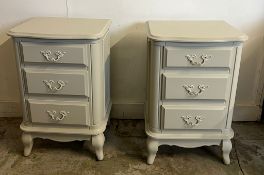 A pair of Laura Ashley French style bedsides