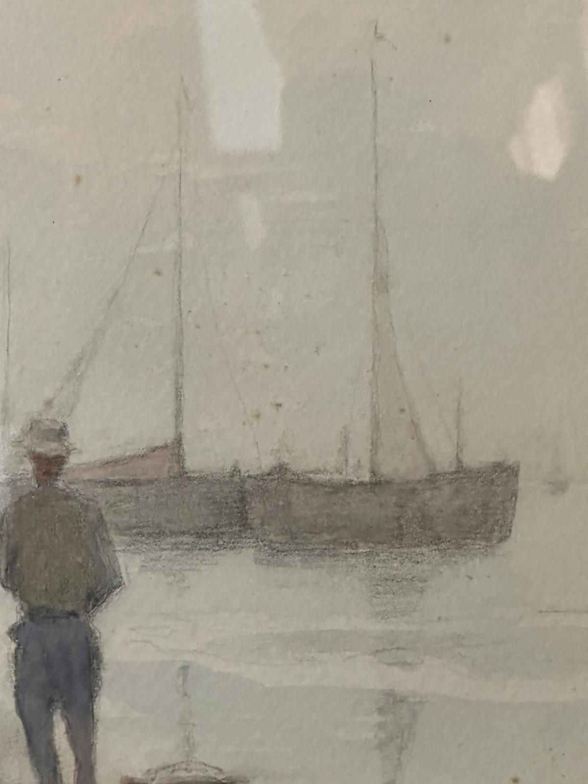 A water colour of a Dorset beach scene by Edward Van Goethean signed and dated 1899 lower right - Image 6 of 6