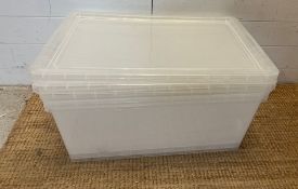 Three plastic containers 62L