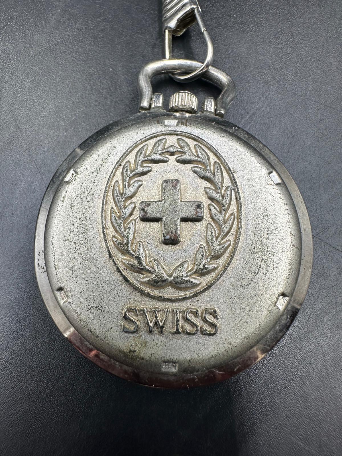 A Swizz Army pocket watch in leather carry case. - Image 4 of 4