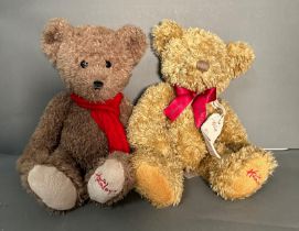 Two Hamleys toy shop teddy bears