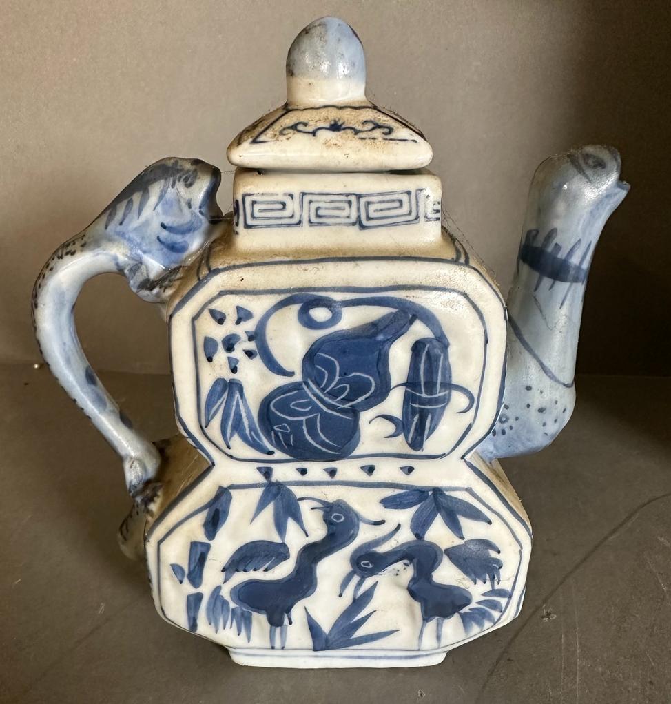 A selection of ceramics to include a Rumtopf, a single serve blue and white Chinese teapot and - Image 5 of 7