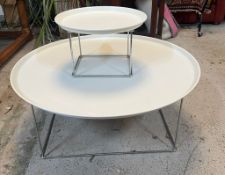 B and B Italia Maxalto tables model Fat Fat designed by Patricia Urquiola, one large and one
