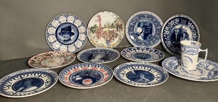 A selection of Royal commemorative display plates by Wedgewood and Spode