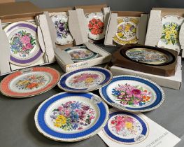 A selection of boxed and unboxed picture plates by Royal Chelsea and Royal Copenhagen