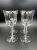 A set of two boxed heals wine glasses