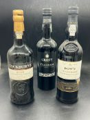 Three botte of Port, Cockburn's, Dows and Croft