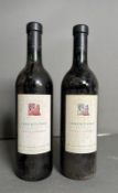 Two bottles of Inheritance Redvale Shiraz Cabernet 2001