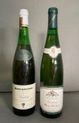 Two bottles of Riesling, a Boschendal 1983 and a Henri Elrhart 1998