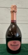 A 375ml botte of Ruinart rose Champagne