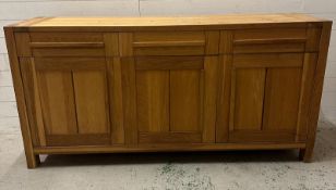 A white painted three shelf book case. Height 137 96x35