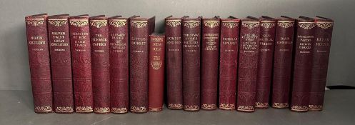 A selection of hardback books by Charles Dickens published by Hazel, Watson and Viney and