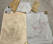 A selection of vintage maps of Jerusalem and its environs