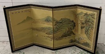 A oriental folding screen 120cm x 64cm