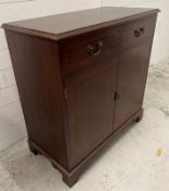 A Regency style side cabinet (H90cm W90cm D47cm)