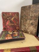 A selection of three Victorian and Edwardian scrap book albums