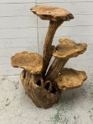 A rustic tree plant stand with multi platforms (H105cm)