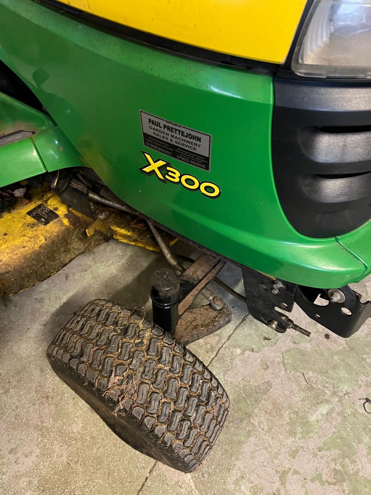 John Deere X300ride on mower - Image 4 of 8