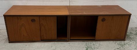 Two Mid Century ladderax units without fixings