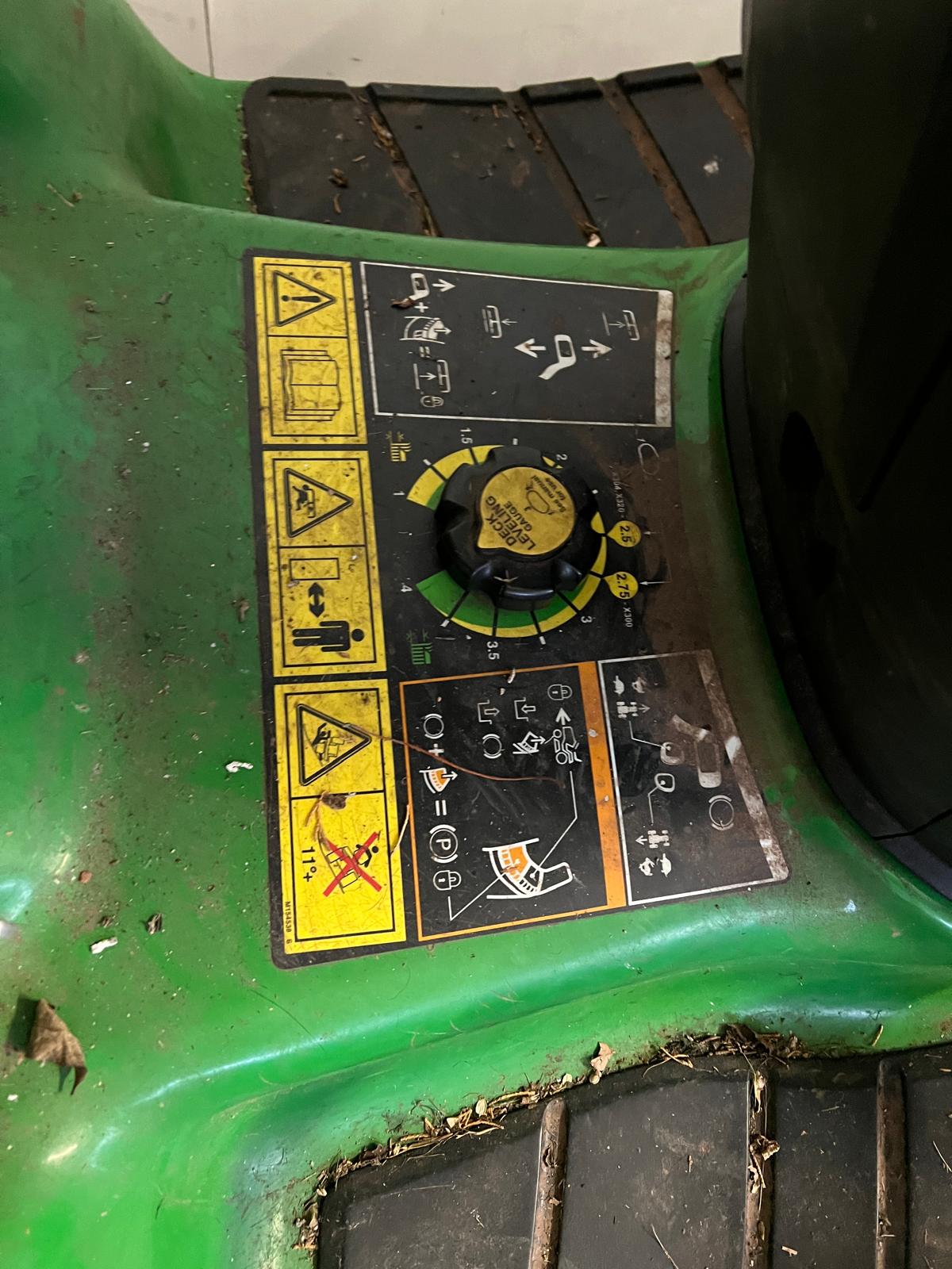 John Deere X300ride on mower - Image 3 of 8