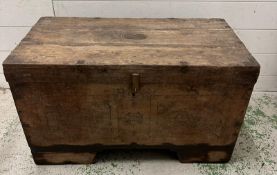 An Indian dowry marriage chest in the Teluyo Kavidpetti style. H44 x D40 x W76