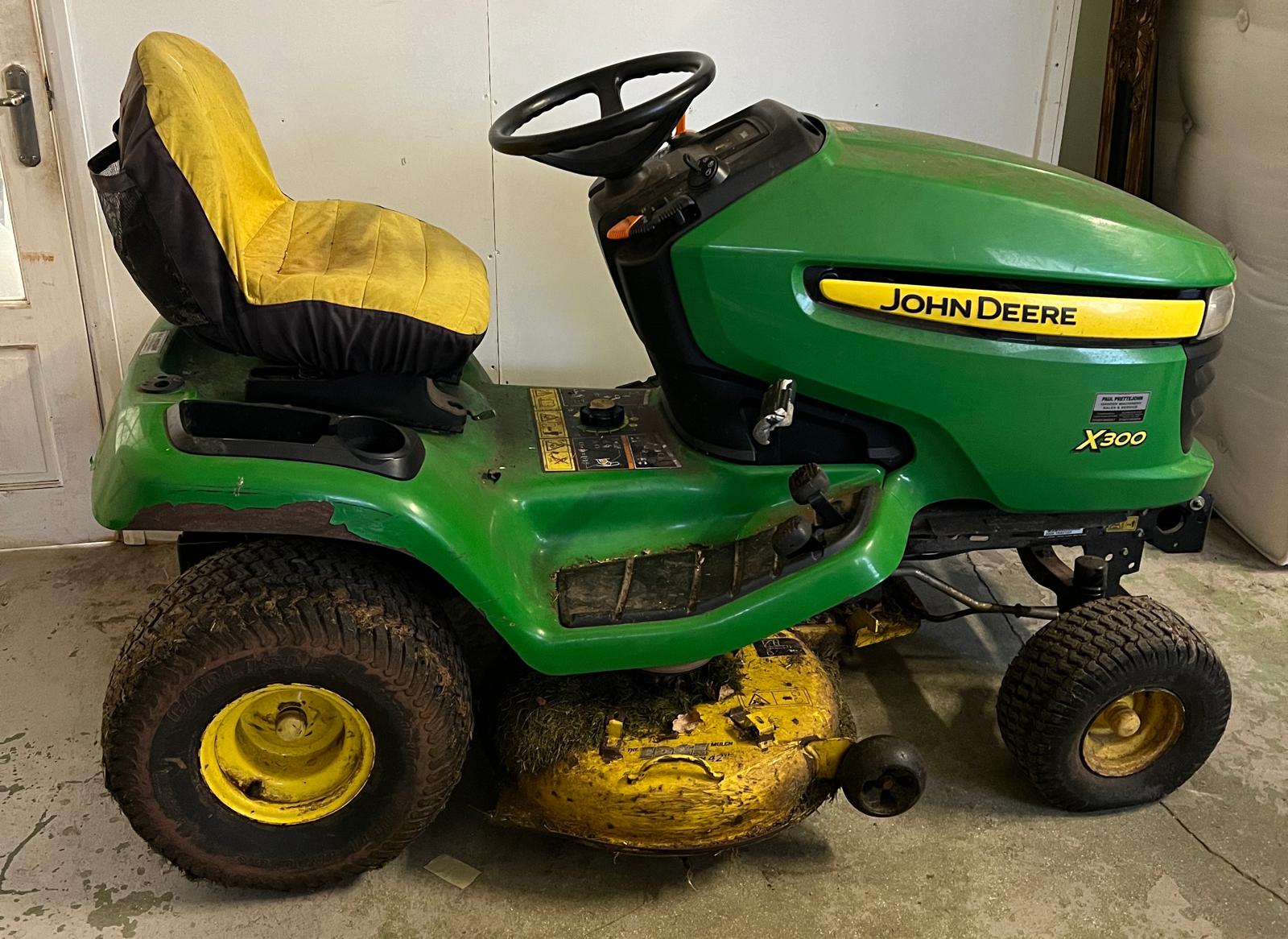John Deere X300ride on mower