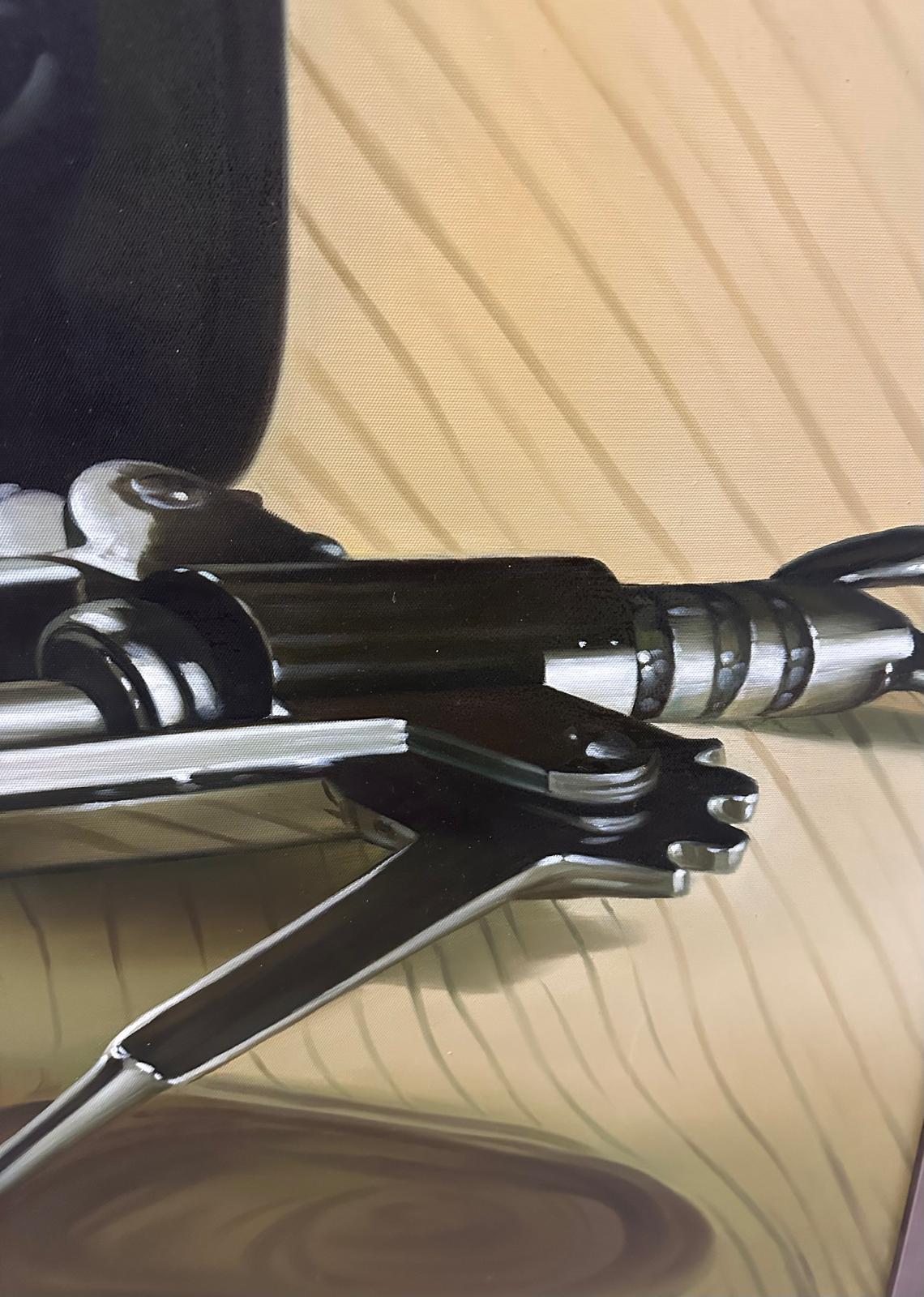 A wine inspired limited edition Thomas Arvid canvas (Framed size 115cm x 84cm) - Image 3 of 3