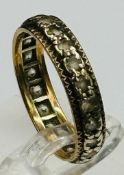 A 9ct eternity style ring, approximate weight 2.2g and size N