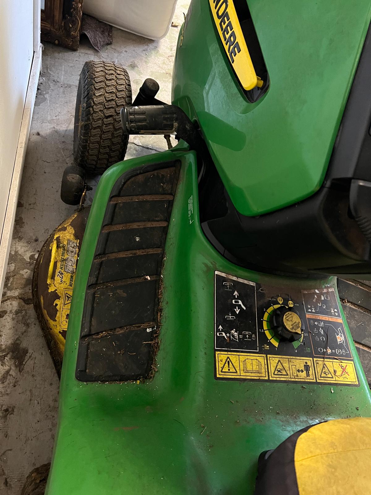 John Deere X300ride on mower - Image 6 of 8