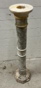 A marble jardiniere column H95cm