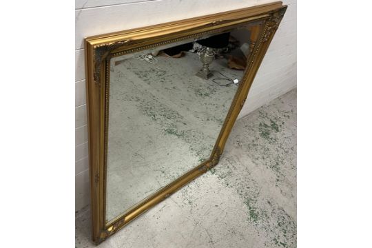 A gilt frame wall mirror 130cm x 106cm - Image 1 of 3