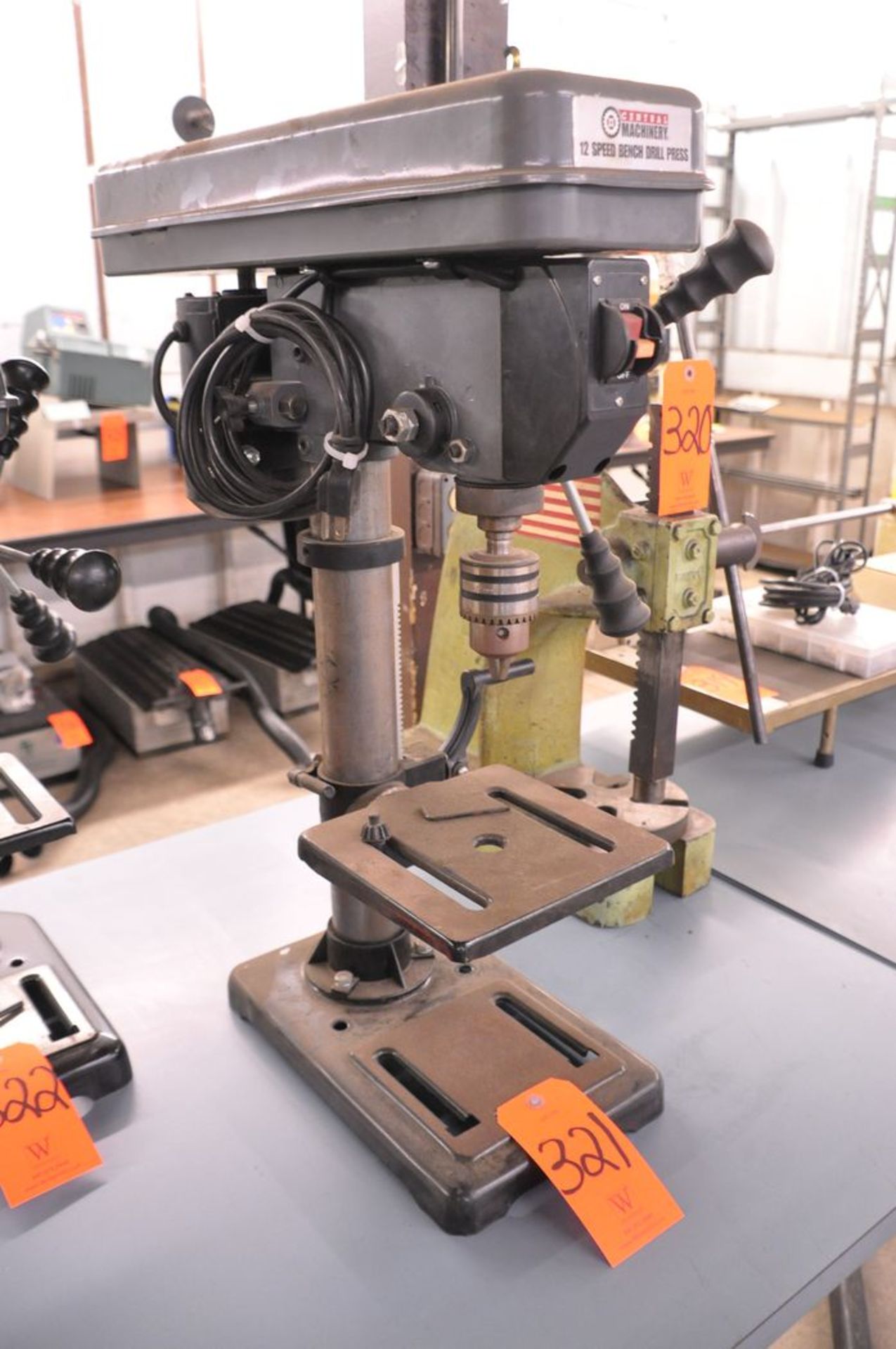 Central Machinery 12-Speed 10 in. Bench-Type Drill Press, S/N: 366851912 (2019); with 7-1/2 in. x - Image 4 of 5