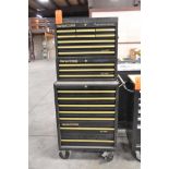 Clarke 27 in. HD Plus 7-Drawer Rolling Toolbox; with 12-Drawer 2-Piece Stackable Flip-Top Box