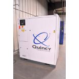 Quincy 20-HP Model QOF-20T Rotary Screw-Type Skid Mounted Air Compressor, S/N: AP1773464 (2019);