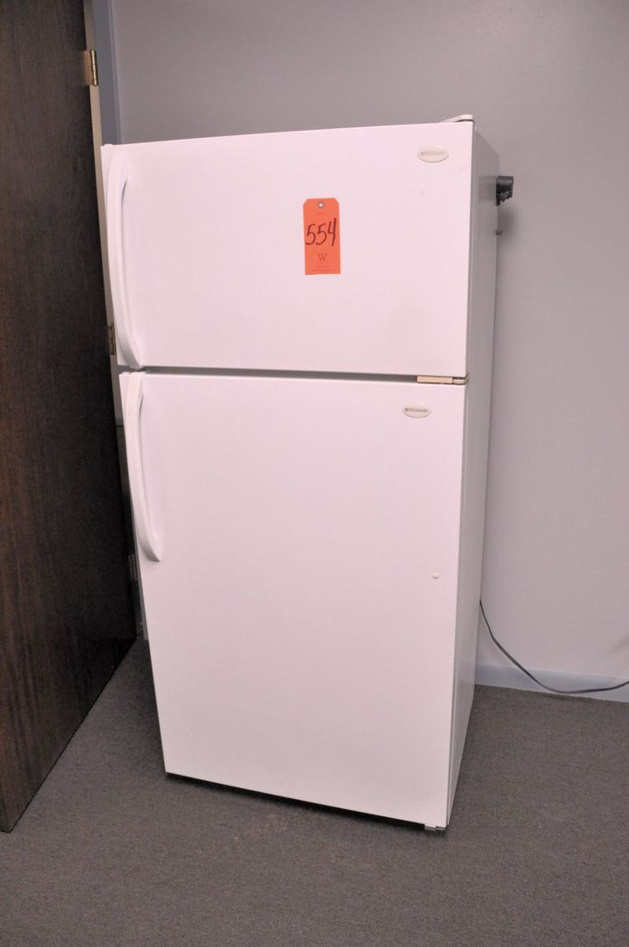 Lot - Frigidaire 13 Cu. ft. Model FRT13CRHW0 Refrigerator Freezer, Bunn Coffee Maker and GE