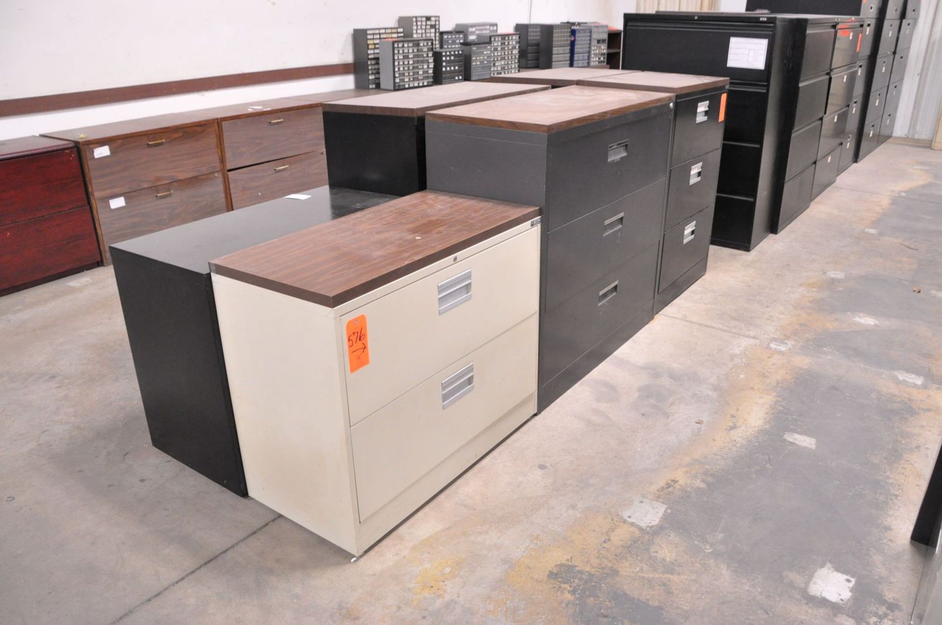 Lot - (4) 3-Drawer and (2) 2-Drawer Steel Lateral File Cabinets, in (1) Group