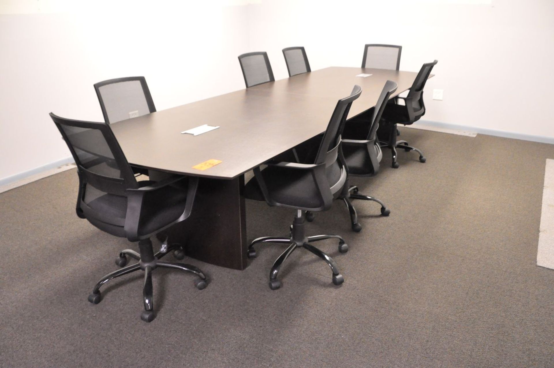 48 in. x 144 in. Conference Table, with (8) Swivel Office Chairs